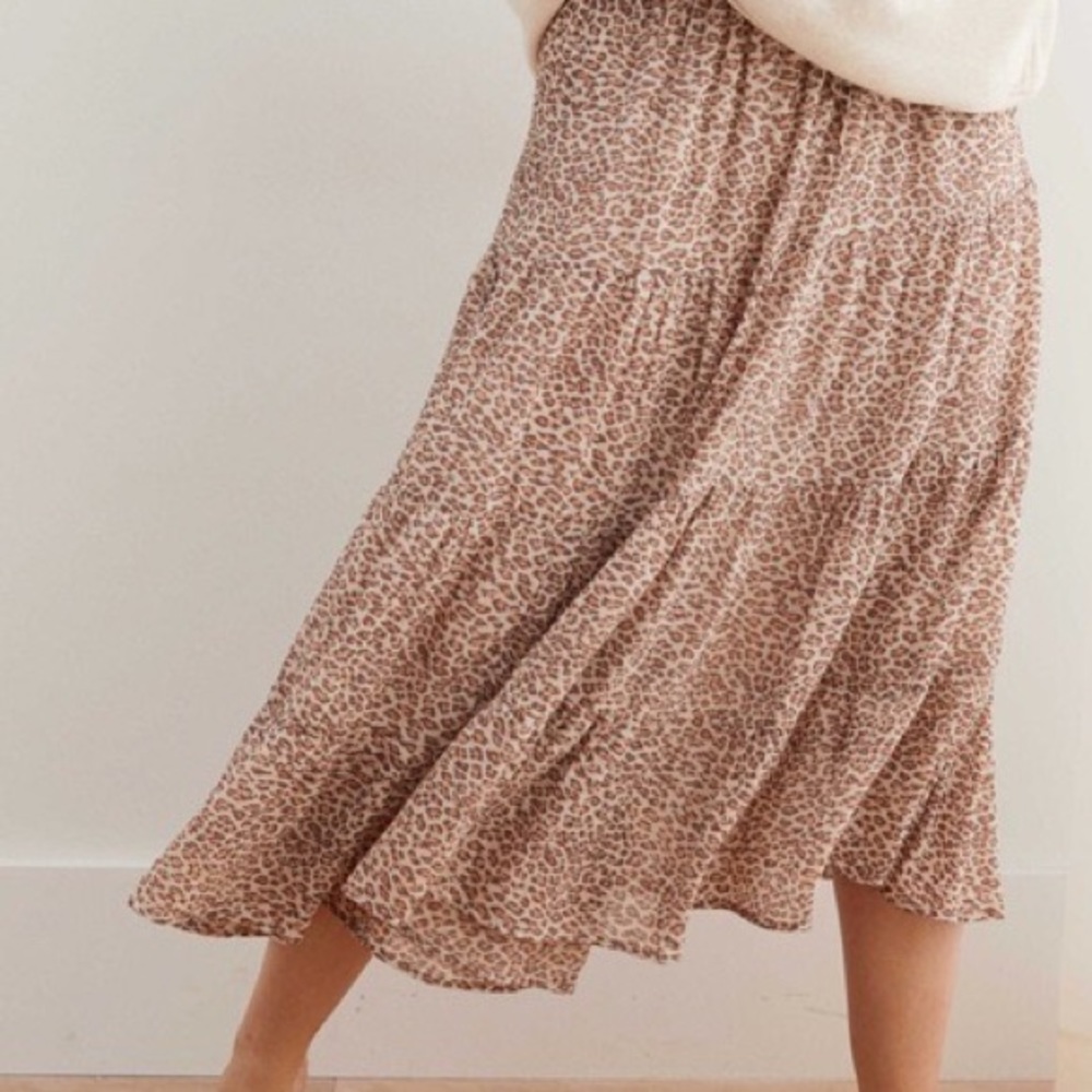 Aerie Women’s Cheetah Print Skirt - Size L